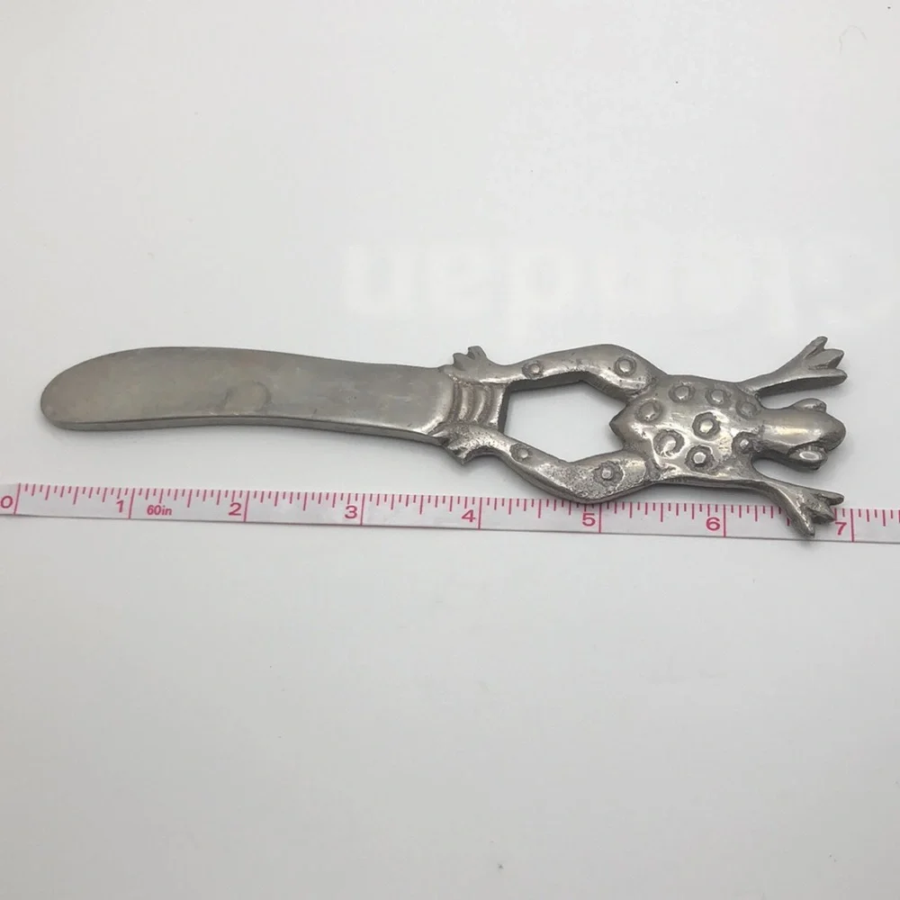 Cheese Spreader/Butter Knife with Frog Handle